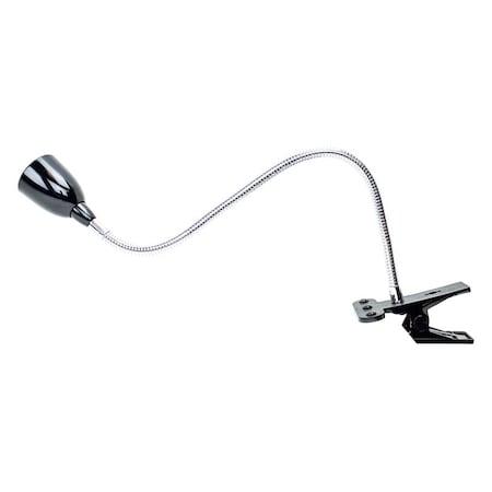 Newhouse Newhouse Lighting 22 in. Semi-Gloss Black Gooseneck Clip-On Lamp NHCLP-LED-BLK